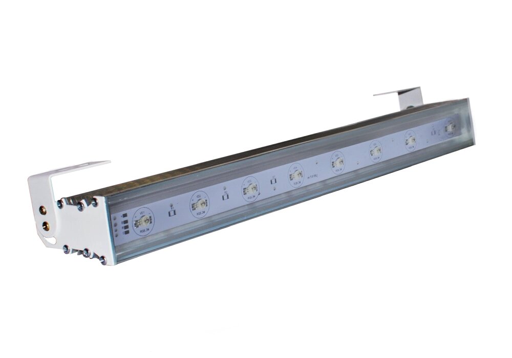 Cветильник линейный лучевой L500 P-04 24W 24V IP65 10,25,45,60° на светодиодах CREE RGB от компании ФЕРОСВЕТ - фото 1