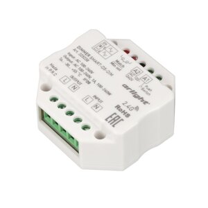 Диммер SMART-D5-DIM-IN (230V, 1A, TRIAC, 2.4G) (arlight, IP20 пластик, 5 лет)