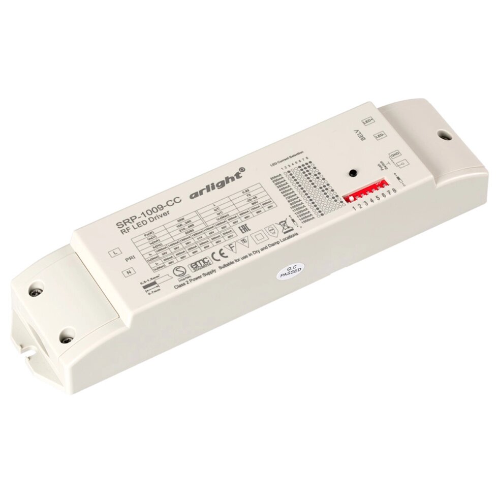 Диммер тока SR-P-1009-50W (220V, 200-1500mA) (Arlight, IP20 Пластик, 3 года) от компании ФЕРОСВЕТ - фото 1
