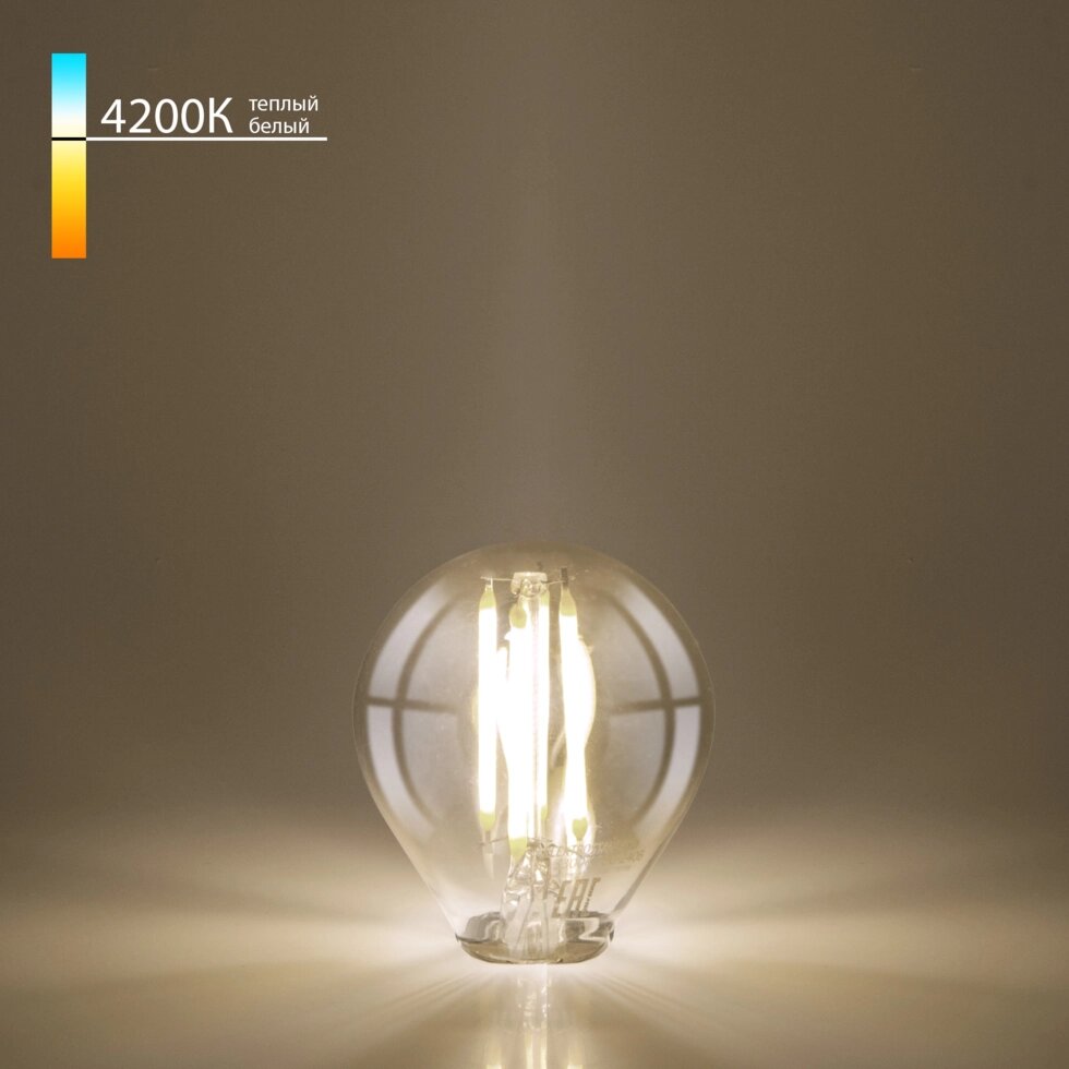 Филаментная светодиодная лампа Mini Classic 6W 4200K E14 (G45 тонированный) BLE1435 от компании ФЕРОСВЕТ - фото 1