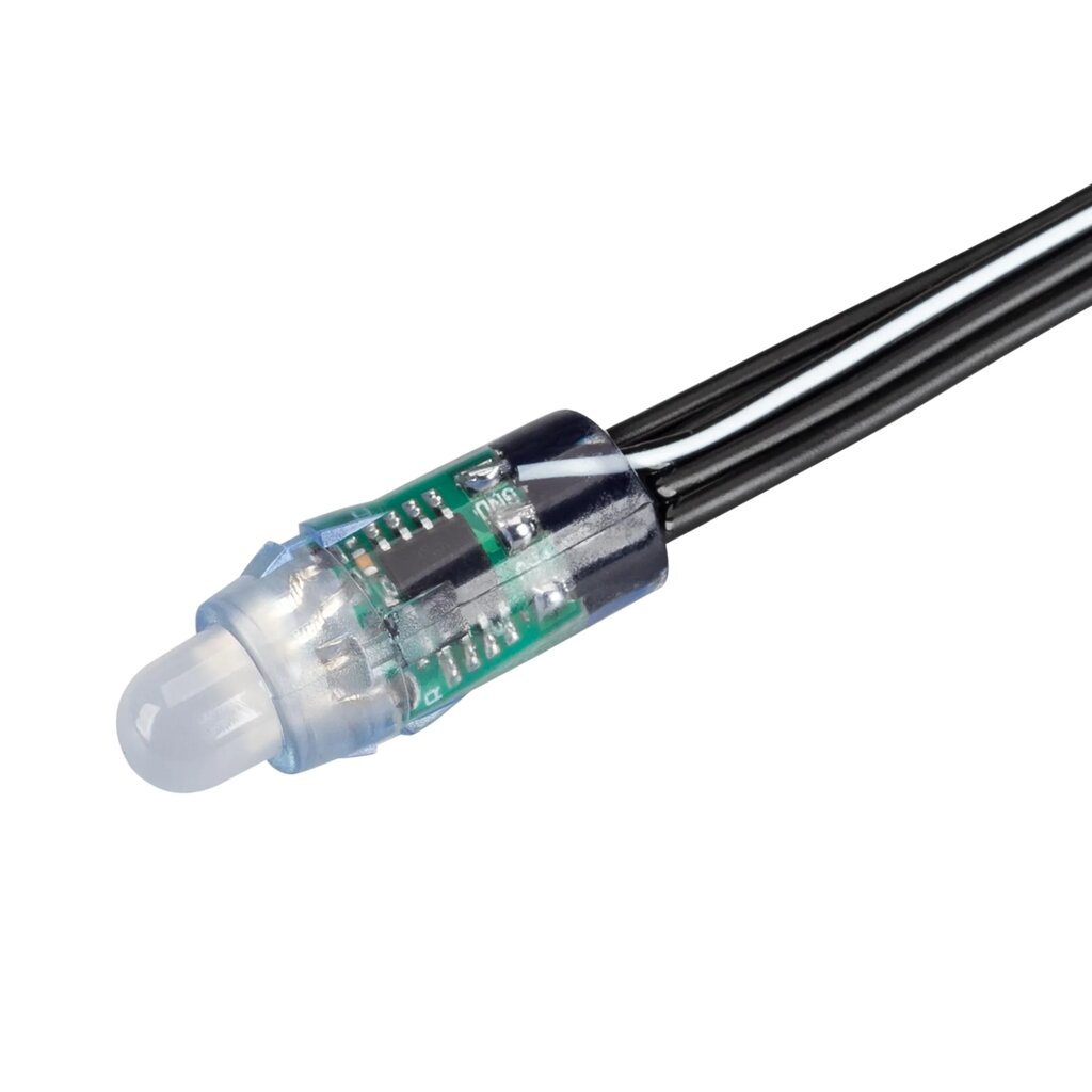 Герметичный управляемый модуль SPI-UVR-D12 5V RGB-BPT (0.3W, IP67, 90 deg) (Arlight, Пластик, 5 лет) от компании ФЕРОСВЕТ - фото 1