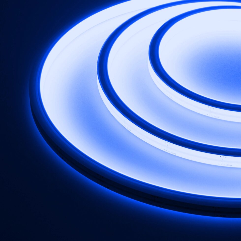 Гибкий неон ARL-MOONLIGHT-1213-TOP 24V Blue (Arlight, 8 Вт/м, IP67) от компании ФЕРОСВЕТ - фото 1