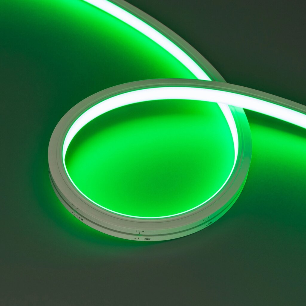 Гибкий неон ARL-MOONLIGHT-1213-TOP 24V Green (Arlight, 8 Вт/м, IP67) от компании ФЕРОСВЕТ - фото 1