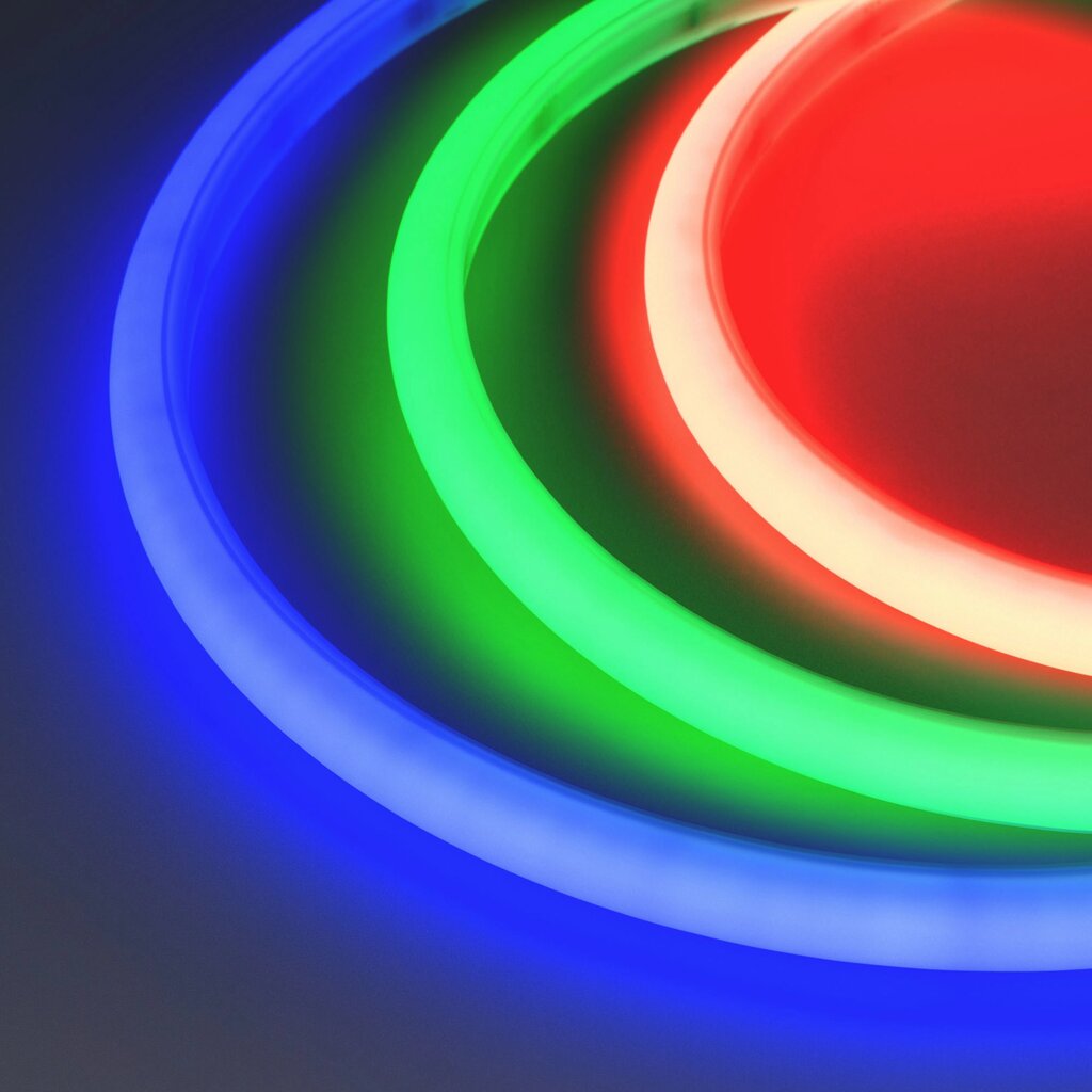 Гибкий неон ARL-MOONLIGHT-1516-DOME 24V RGB (Arlight, 12 Вт/м, IP67) от компании ФЕРОСВЕТ - фото 1