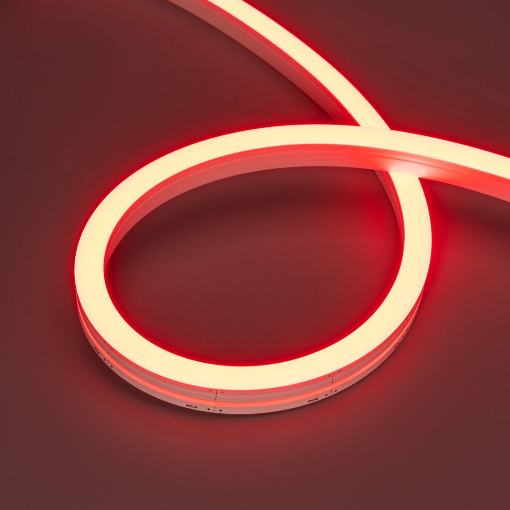 Гибкий неон ARL-MOONLIGHT-1712-SIDE 24V Red (Arlight, Боковой вывод кабеля) от компании ФЕРОСВЕТ - фото 1