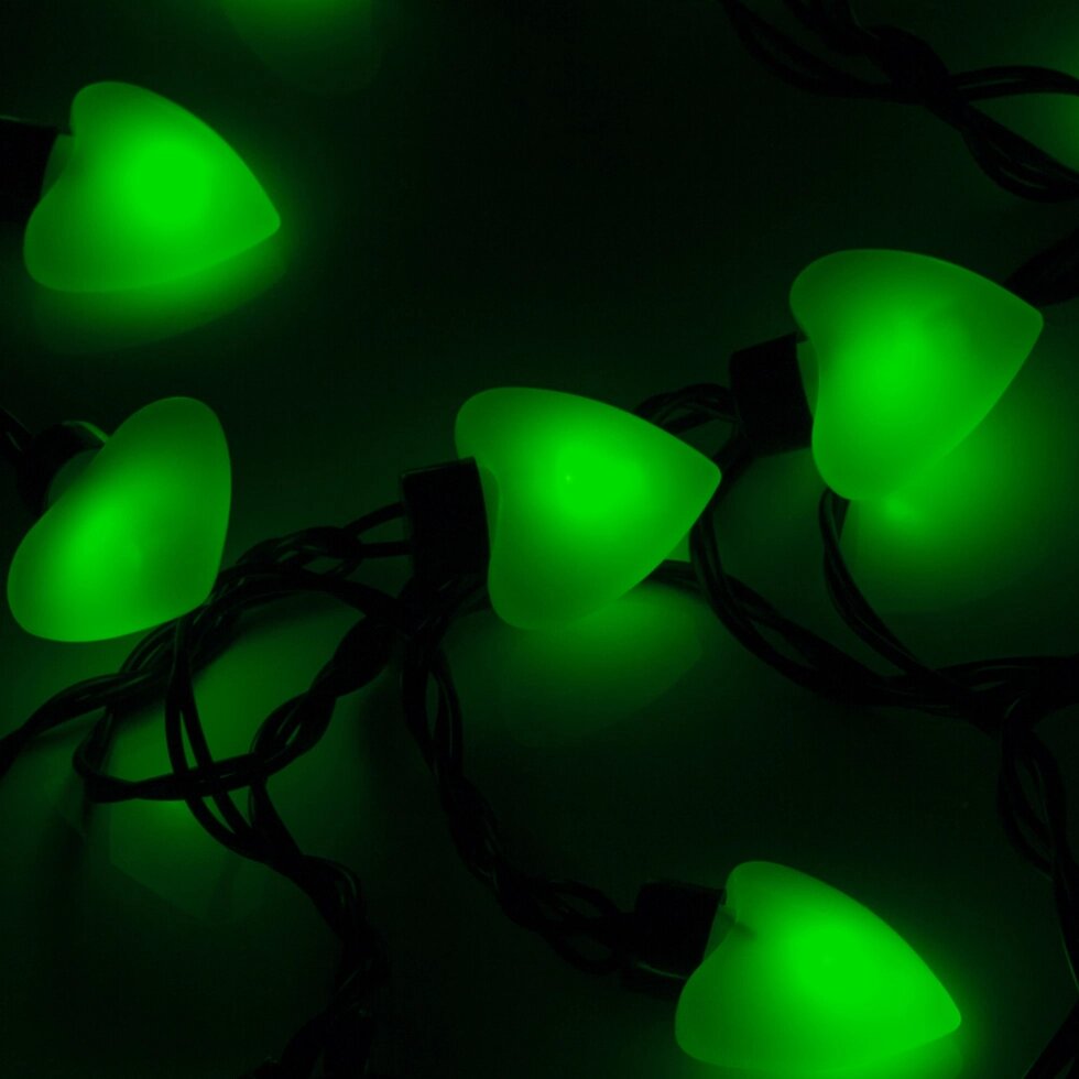 Гирлянда ARL-HEART-5000-20LED Green (220V, 5W) (Arlight, Закрытый) от компании ФЕРОСВЕТ - фото 1