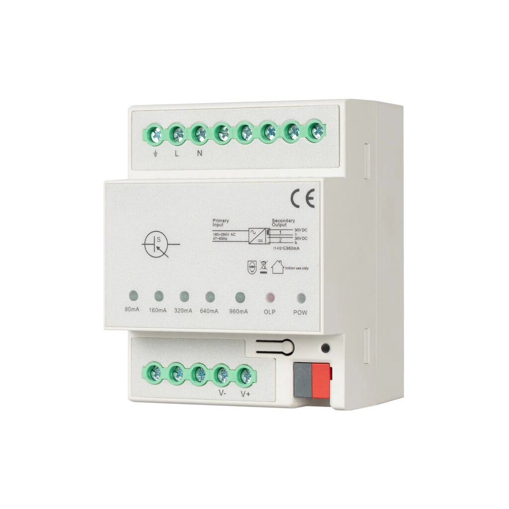 INTELLIGENT ARLIGHT Блок питания шины KNX-301-72-AUX-DIN (230V, 960mA) (IARL, IP20 Пластик, 2 года) 048393 от компании ФЕРОСВЕТ  ( FEROSVET) - фото 1