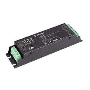 Intelligent arlight декодер SMART-DMX512-305-63-RDM-SUF black (12-48V, 5x4A, terminal) (IARL, IP20 металл, 5 лет)