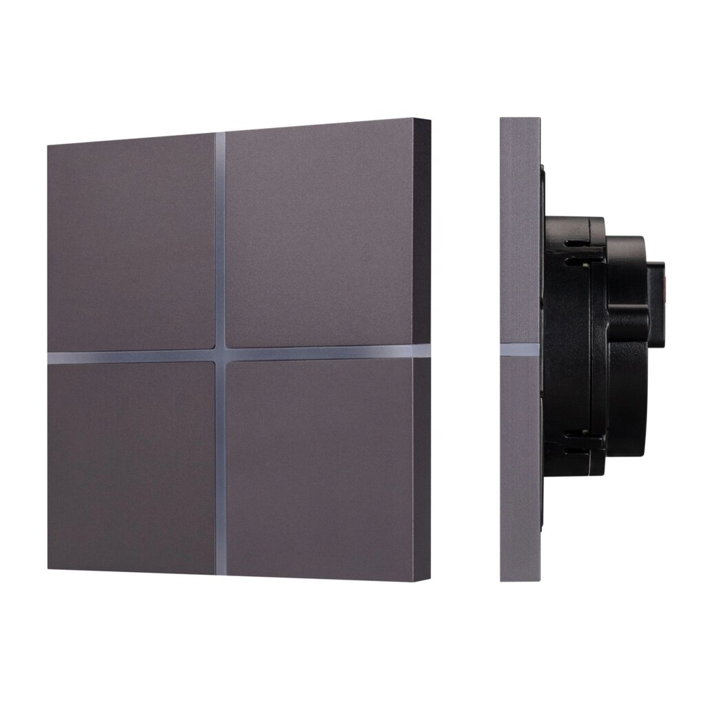 INTELLIGENT ARLIGHT Сенсорная панель KNX-304-13-IN Grey (BUS, Frameless) (IARL, IP20 Металл, 2 года) от компании ФЕРОСВЕТ  ( FEROSVET) - фото 1