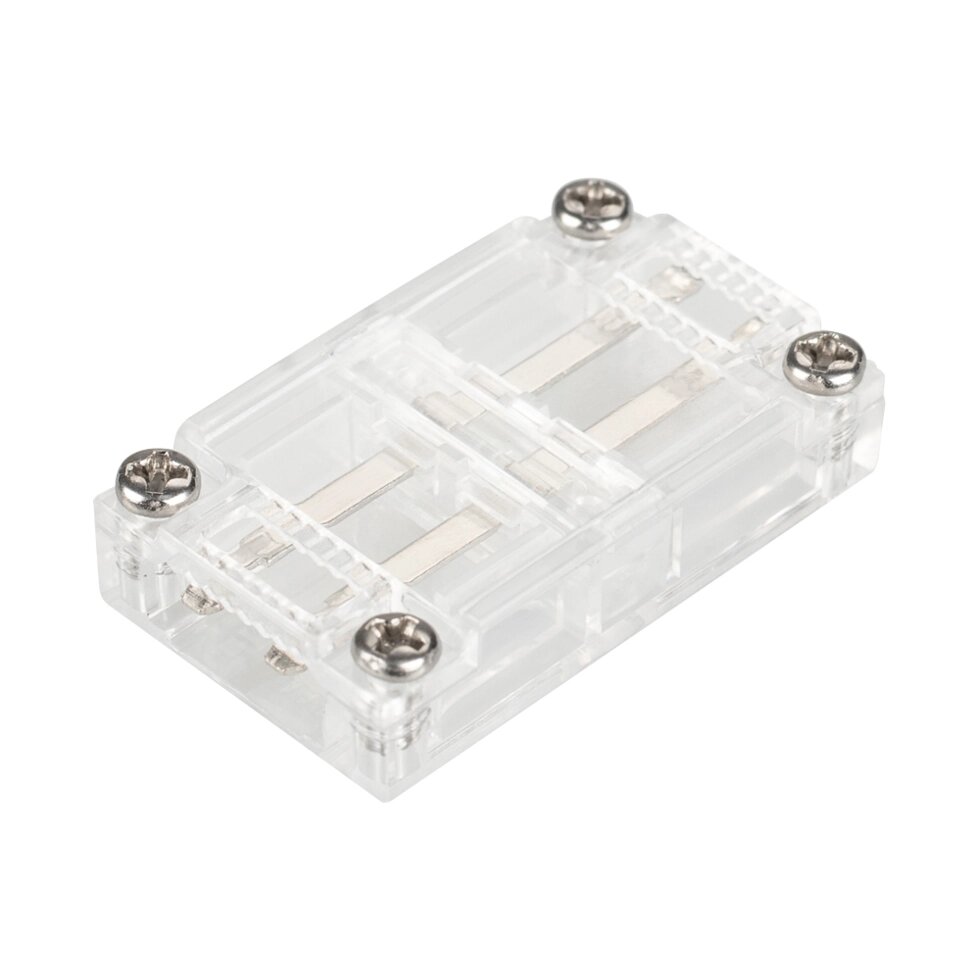 Коннектор прямой для ленты ARL-50000PV (15.5x6mm) прозрачный (Arlight, Пластик) от компании ФЕРОСВЕТ - фото 1