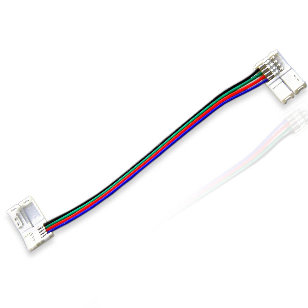 Коннектор соединительный 10mm RGB с проводами DELCI от компании ФЕРОСВЕТ - фото 1
