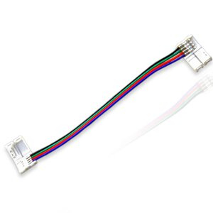 Коннектор соединительный 10mm RGB с проводами DELCI