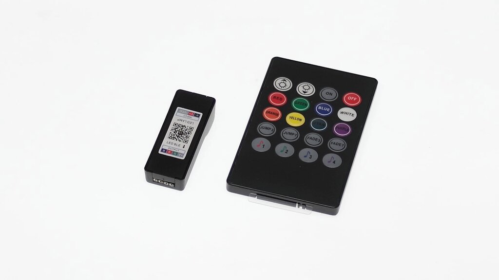 Контроллер IR20-BT-RGB-01 P37 (5-24V, RGB, 3х2А, IR пульт 20кн. + управление по Bluetooth) DELCI от компании ФЕРОСВЕТ - фото 1