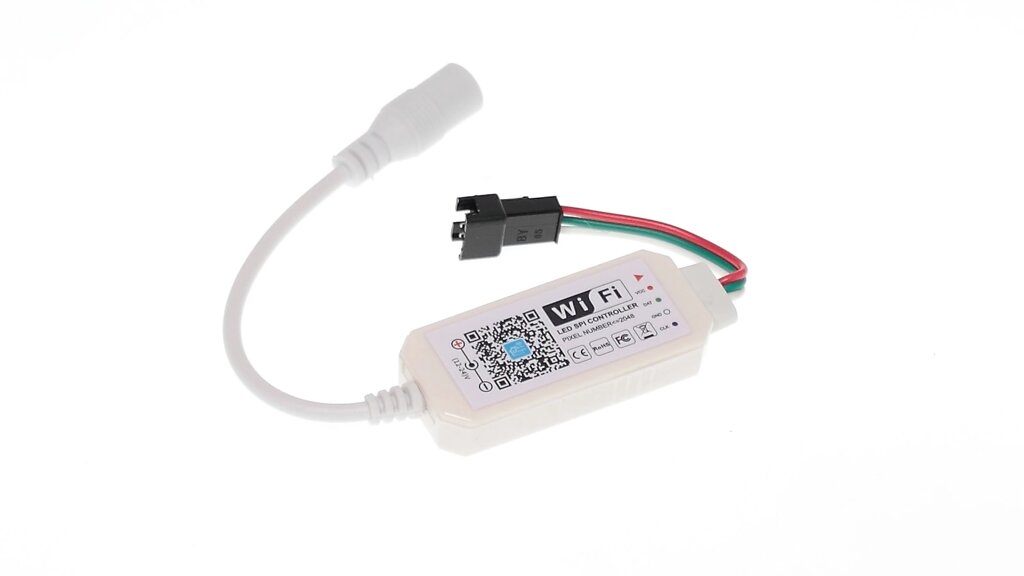 Контроллер mini-WFSPI-WF S374 (12-24V, 2048pix, SPI, управление по Wi-Fi) DELCI от компании ФЕРОСВЕТ - фото 1