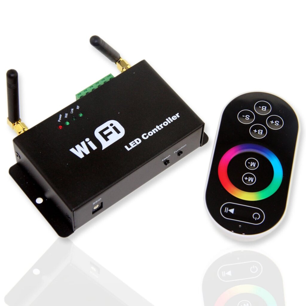Контроллер RGB WI-FI RF TOUCH (5-24V, 144-288W) DELCI от компании ФЕРОСВЕТ - фото 1