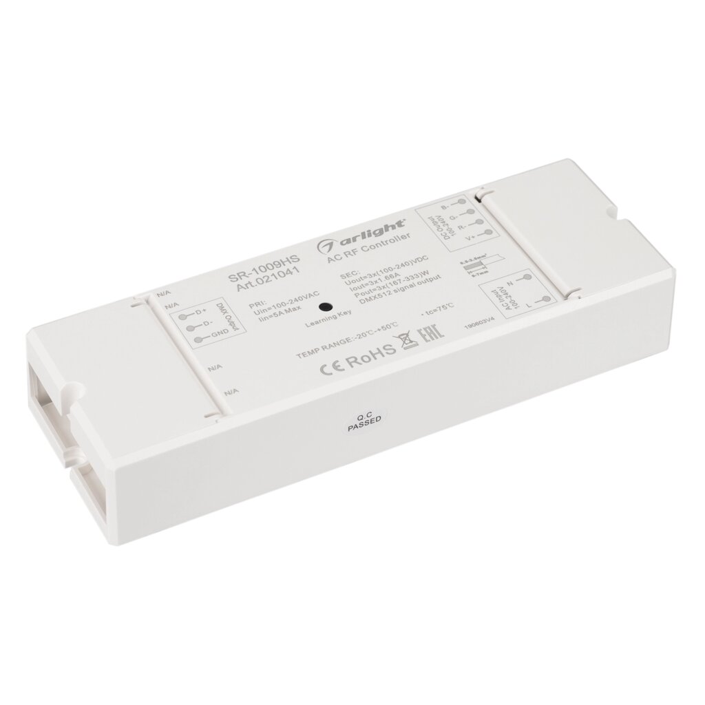 Контроллер SR-1009HS-RGB (230V, 3x1.66A) (Arlight, IP20 Пластик, 3 года) от компании ФЕРОСВЕТ - фото 1