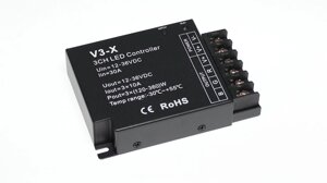 Контроллер V3-X IC42 RGB/CCT/DIM (12-36V, 3ch x 10A, 360/720/1080W) DELCI