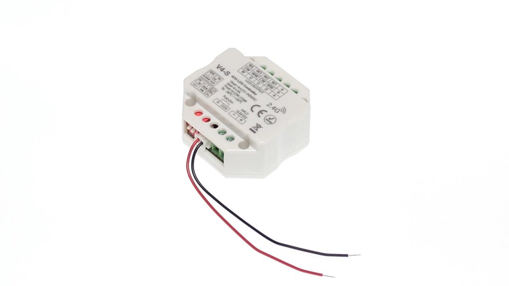 Контроллер V4-S IC56 RGBW/RGB/CCT/DIM (12-24V, 4ch x 3A, 144/288W) DELCI от компании ФЕРОСВЕТ  ( FEROSVET) - фото 1