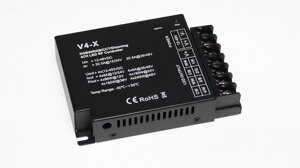 Контроллер V4-X IC55 RGBW/RGB/CCT/DIM (12-24V, 4ch x 8A, 384/768W, 36-48V, 4ch x 5A, 720/960W) DELCI