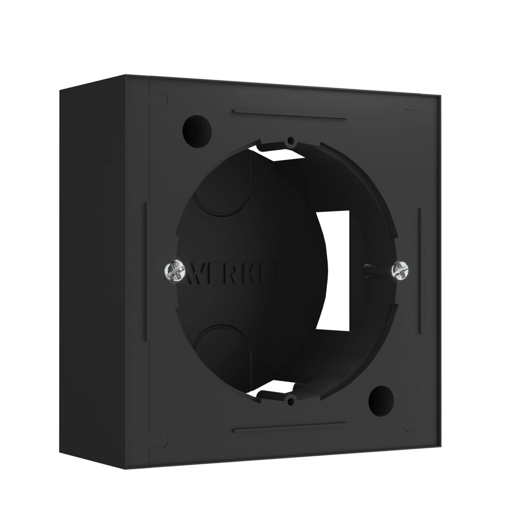 Коробка для накладного монтажа (черный) W8000008 от компании ФЕРОСВЕТ - фото 1