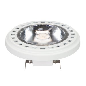 Лампа AR111-UNIT-G53-15W- warm3000 (WH, 24 deg, 12V) (arlight, металл)