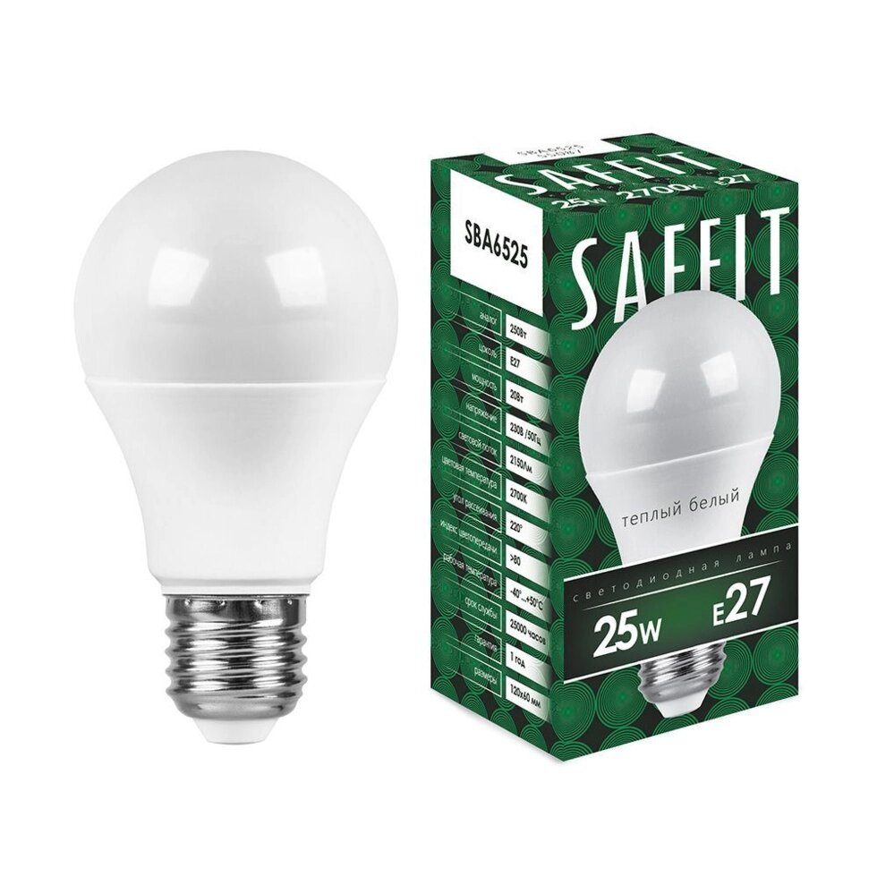 Лампа светодиодная SAFFIT SBA6525 от компании ФЕРОСВЕТ - фото 1
