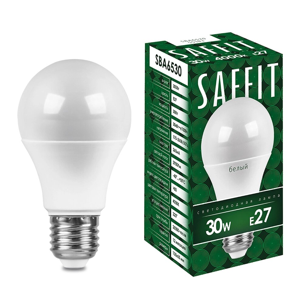 Лампа светодиодная SAFFIT SBA6530 от компании ФЕРОСВЕТ - фото 1