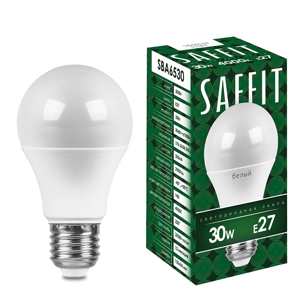 Лампа светодиодная SAFFIT SBA6530 от компании ФЕРОСВЕТ - фото 1