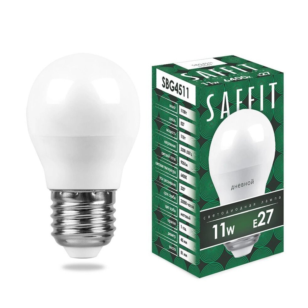 Лампа светодиодная SAFFIT SBG4511 от компании ФЕРОСВЕТ - фото 1