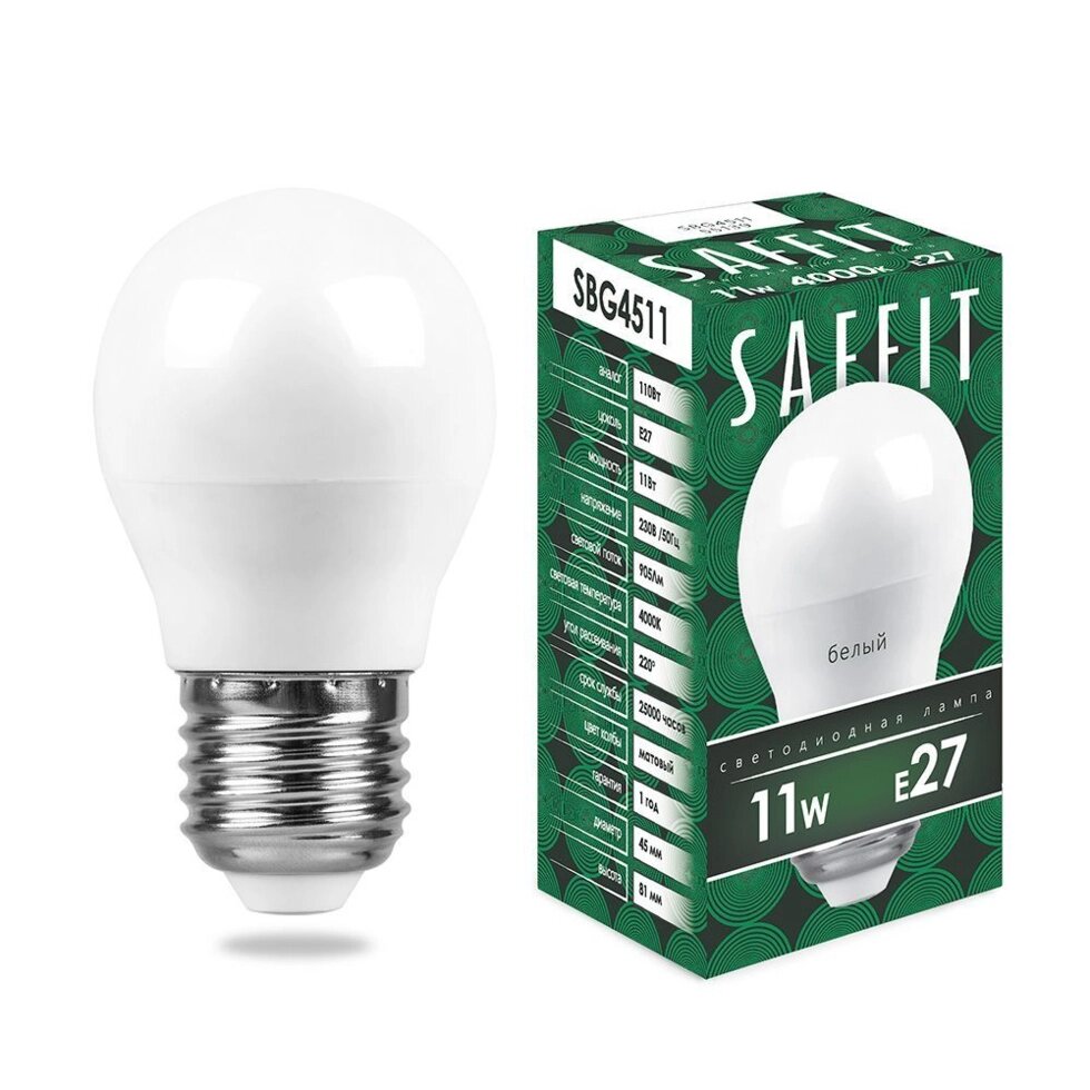 Лампа светодиодная SAFFIT SBG4511 от компании ФЕРОСВЕТ - фото 1