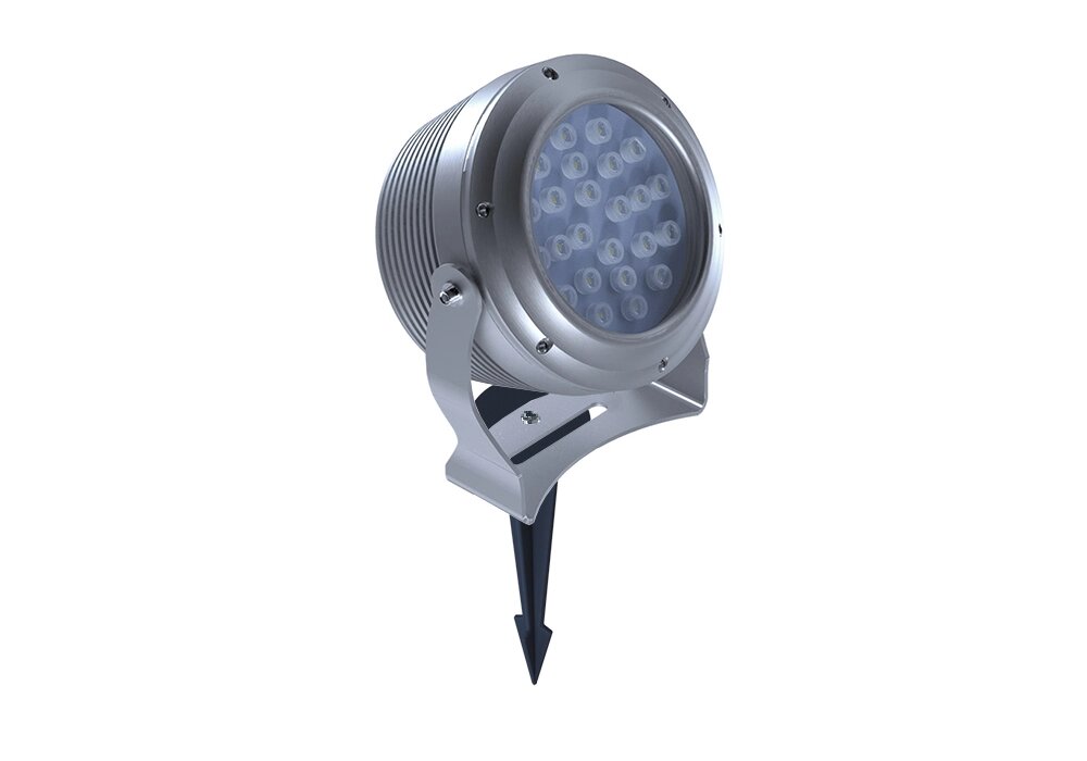 Ландшафтный светильник лучевой D155 24W 12-24V IP65 10,25,45,60° на светодиодах CREE от компании ФЕРОСВЕТ - фото 1