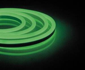 Лента светодиодная неоновая 220V LS720, 120*SMD2835 9,6W/m, IP67 зеленый 1 сетевой шнур, 1 заглу, 1 кон-р, 50М 16мм*8 мм