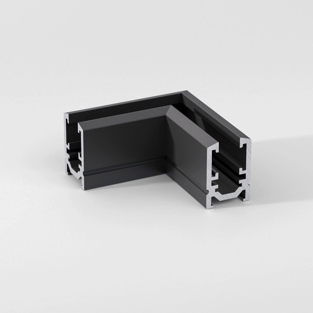 Mini Magnetic Коннектор угловой для накладного шинопровода черный 85179/00 от компании ФЕРОСВЕТ - фото 1