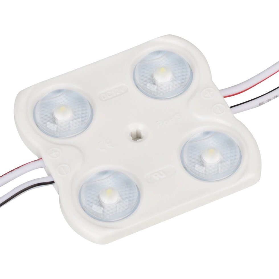 Модуль герметичный CRAFT-2835-4-12V Warm 170deg (45x43mm, 1.6W, IP67) (Arlight, Закрытый) от компании ФЕРОСВЕТ - фото 1