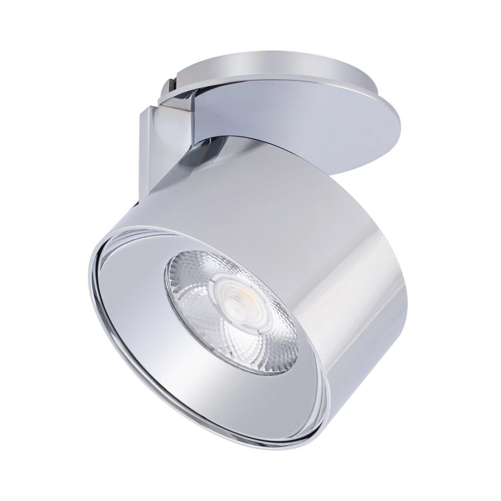 Модуль светодиодный PLURIO-LAMP-R77-9W Warm3000 (CHR, 36 deg, 2-2, 38V, 200mA) (Arlight, Металл) от компании ФЕРОСВЕТ - фото 1