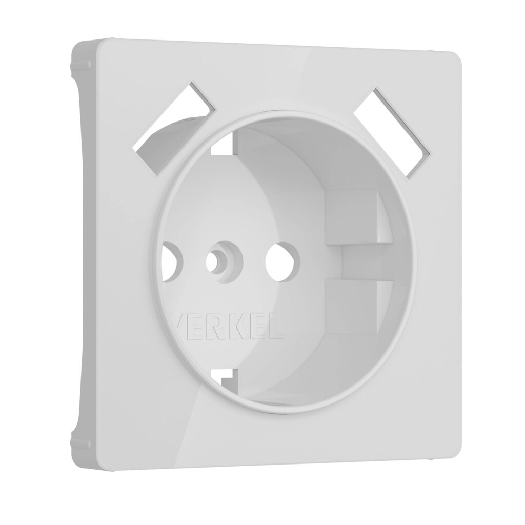 Накладка для розетки USB белый акрил W1179541 от компании ФЕРОСВЕТ - фото 1