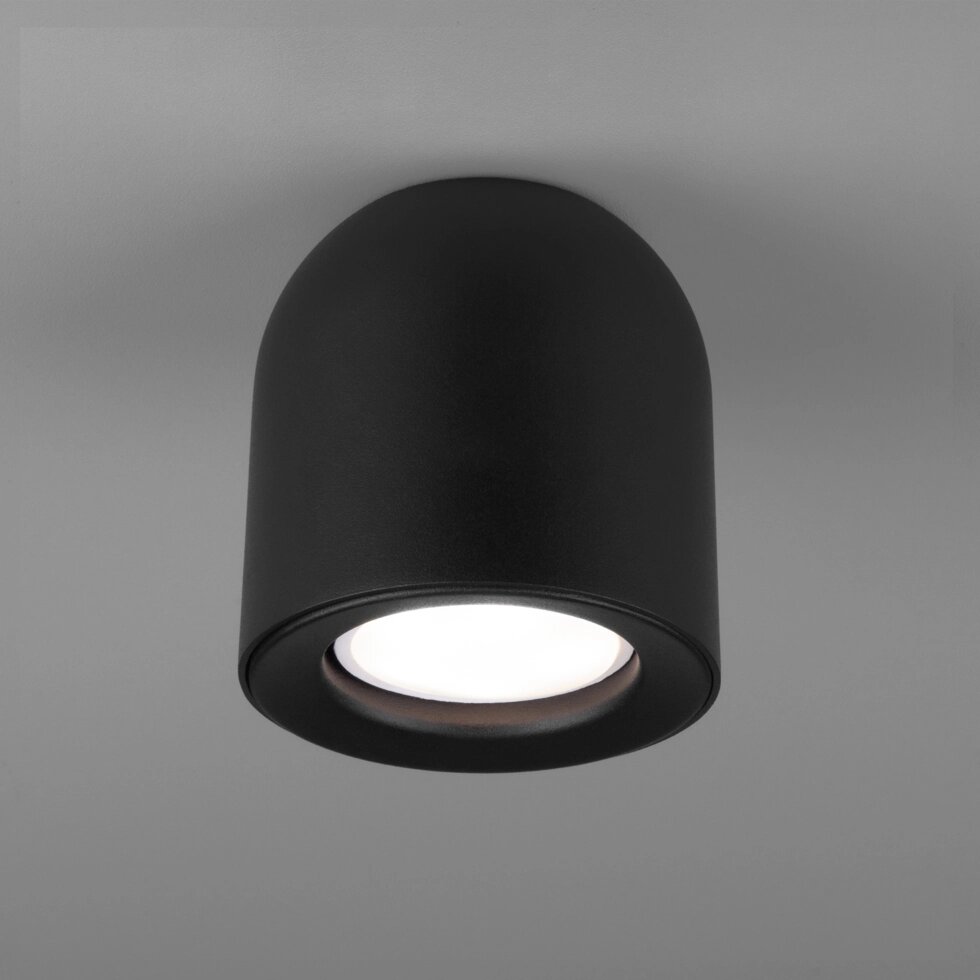 Накладной акцентный светильник черный DLN116 GU10 от компании ФЕРОСВЕТ - фото 1
