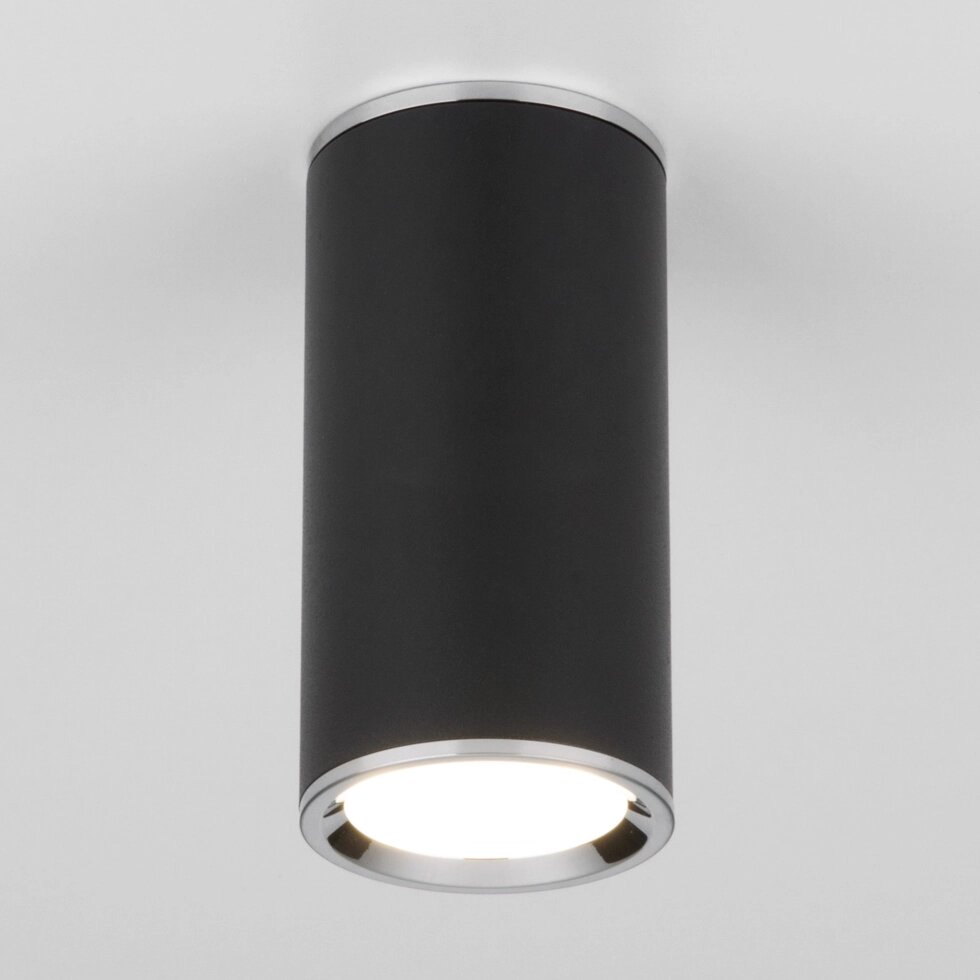 Накладной акцентный светильник DLN101 GU10 BK черный от компании ФЕРОСВЕТ - фото 1