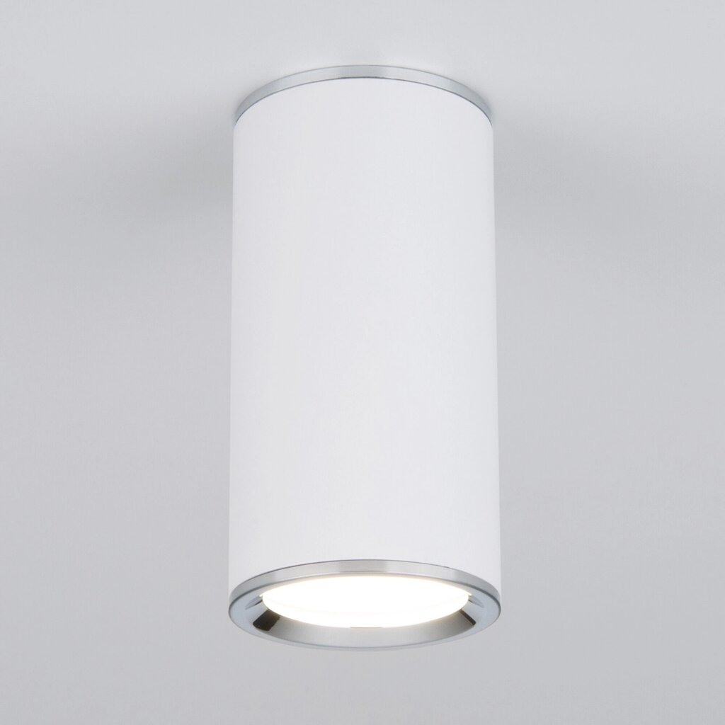 Накладной акцентный светильник DLN101 GU10 WH белый от компании ФЕРОСВЕТ - фото 1