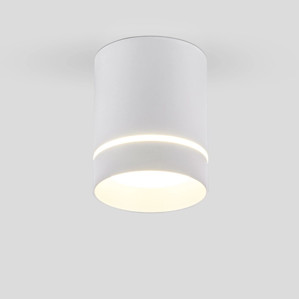 Накладной акцентный светодиодный светильник DLR021 9W 4200K белый матовый от компании ФЕРОСВЕТ - фото 1