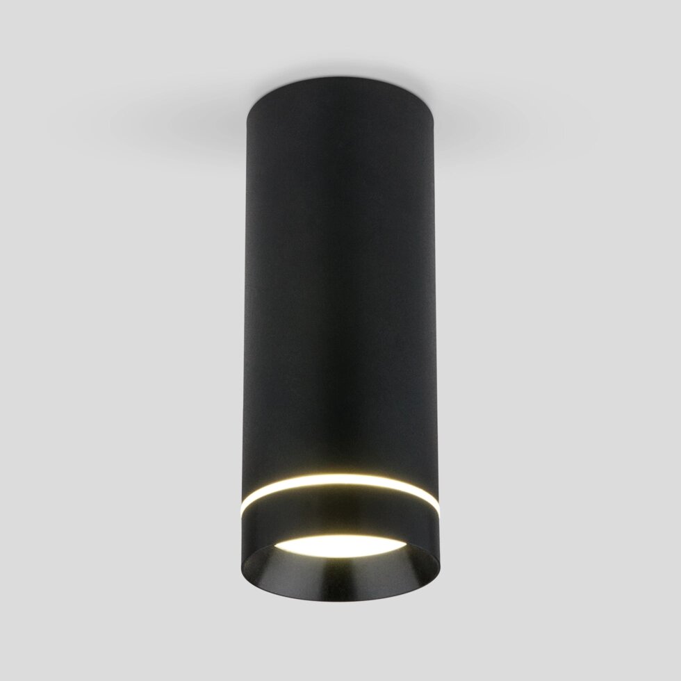 Накладной акцентный светодиодный светильник DLR022 12W 4200K черный матовый от компании ФЕРОСВЕТ - фото 1