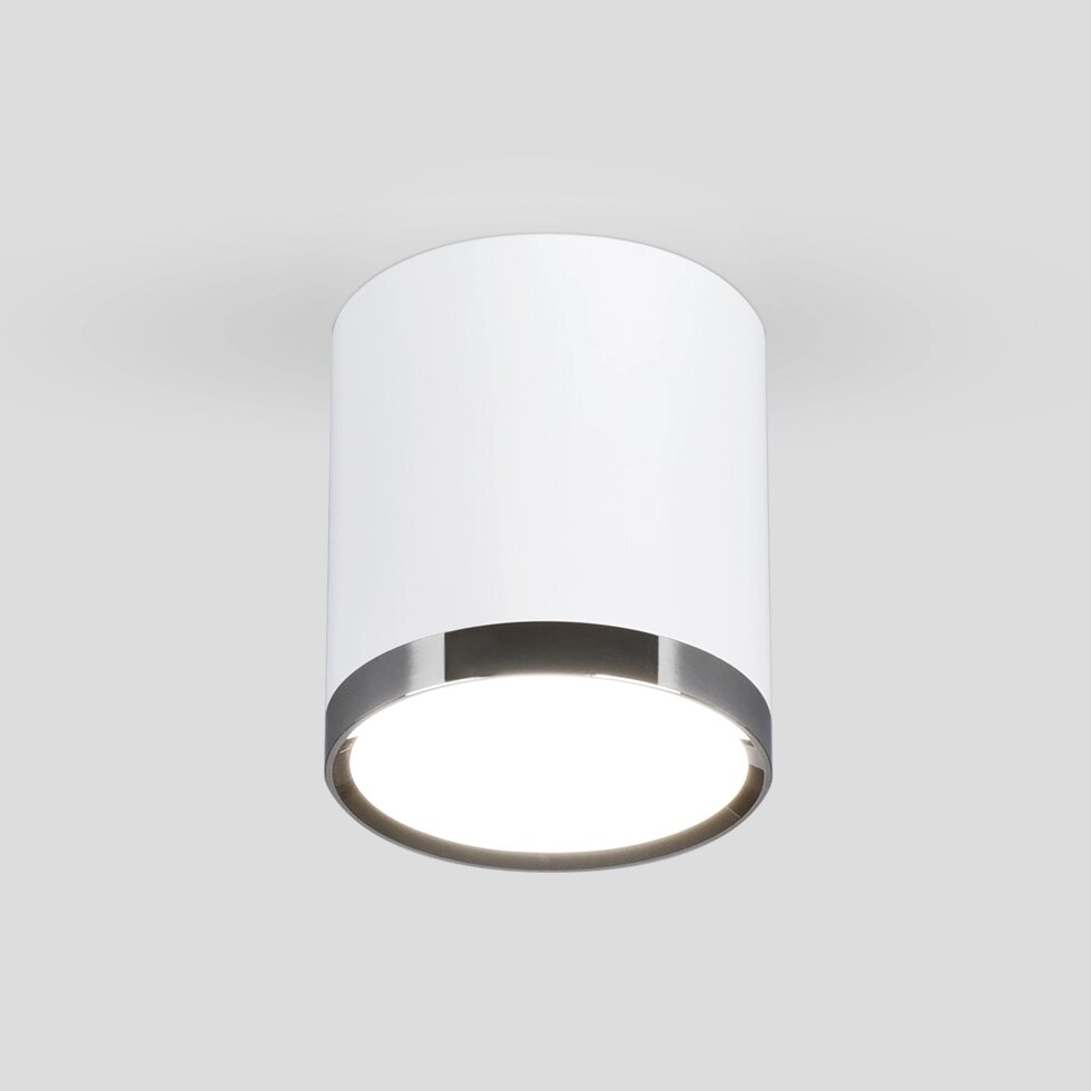 Накладной акцентный светодиодный светильник DLR024 6W 4200K белый матовый от компании ФЕРОСВЕТ - фото 1