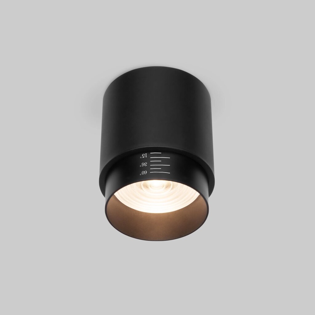 Накладной светодиодный светильник Cors 25032/LED 10W 4200K чёрный от компании ФЕРОСВЕТ - фото 1