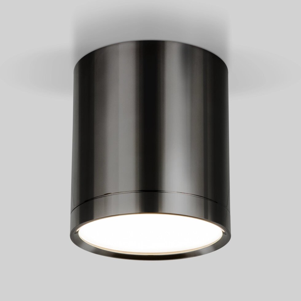 Накладной светодиодный светильник DLR024 6W 4200K Черный жемчуг от компании ФЕРОСВЕТ - фото 1