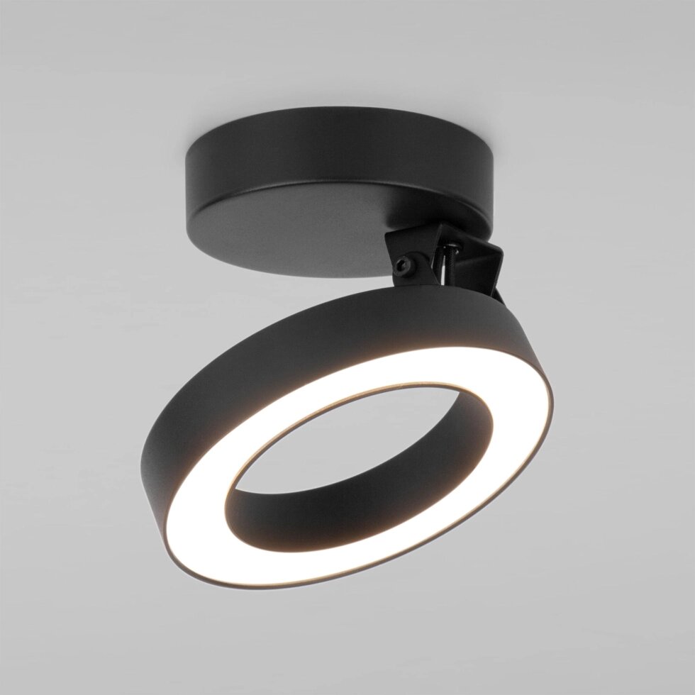 Накладной светодиодный светильник Spila черный 12W 4200К 25105/LED от компании ФЕРОСВЕТ - фото 1
