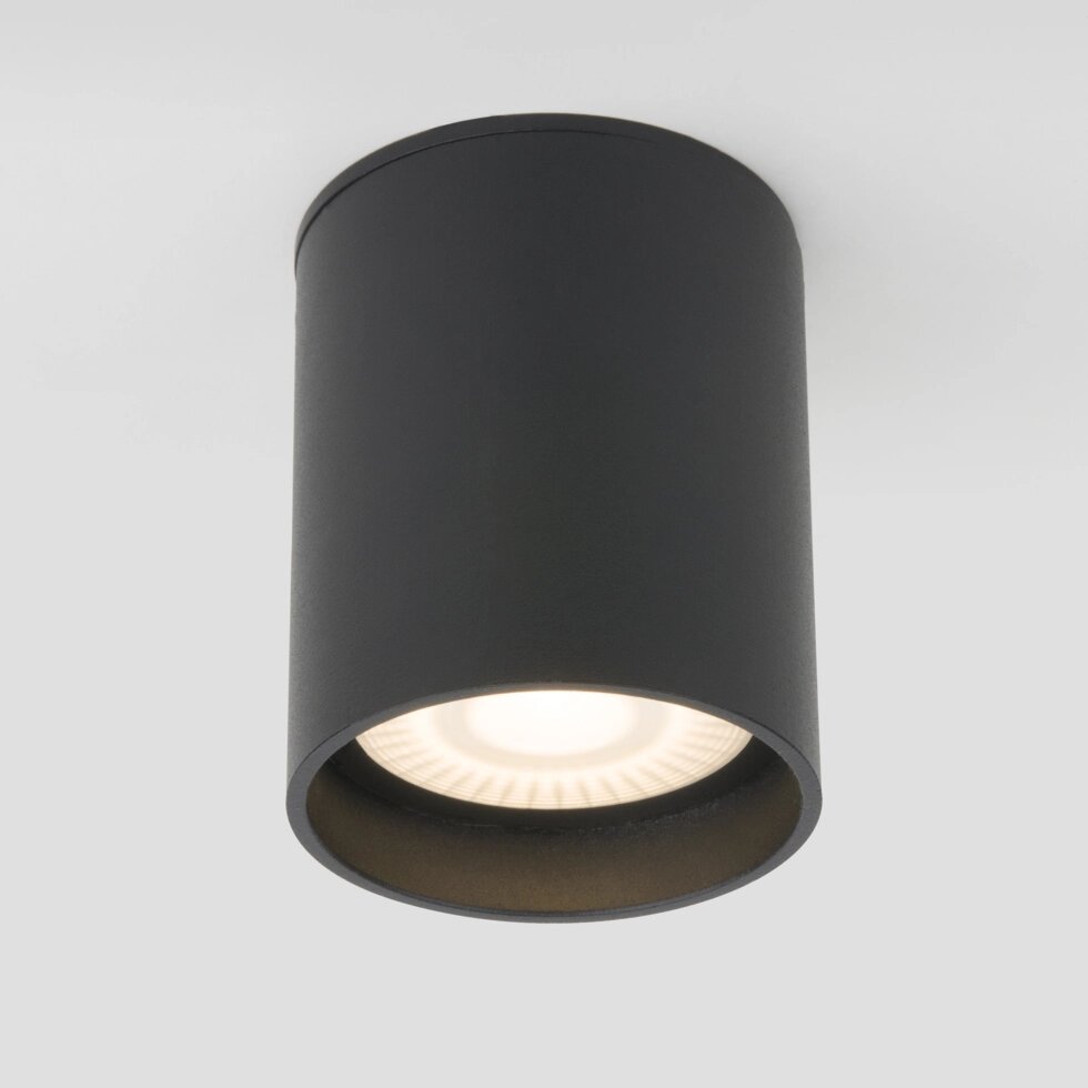 Накладной светодиодный влагозащищенный светильник IP54 35130/H черный от компании ФЕРОСВЕТ - фото 1