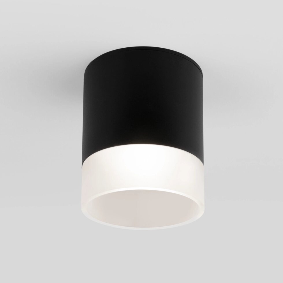 Накладной светодиодный влагозащищенный светильник IP54 35140/H черный от компании ФЕРОСВЕТ - фото 1