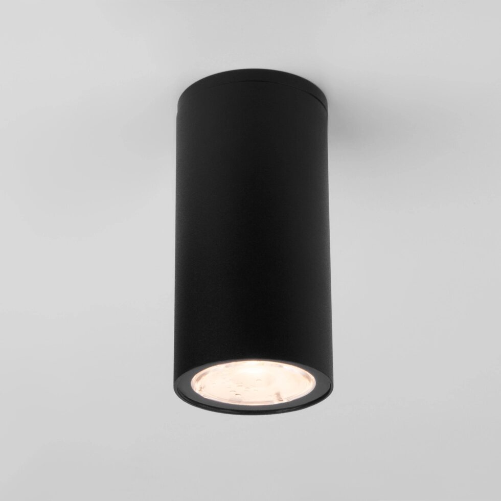 Накладной светодиодный влагозащищенный светильник IP65 35129/H черный от компании ФЕРОСВЕТ - фото 1