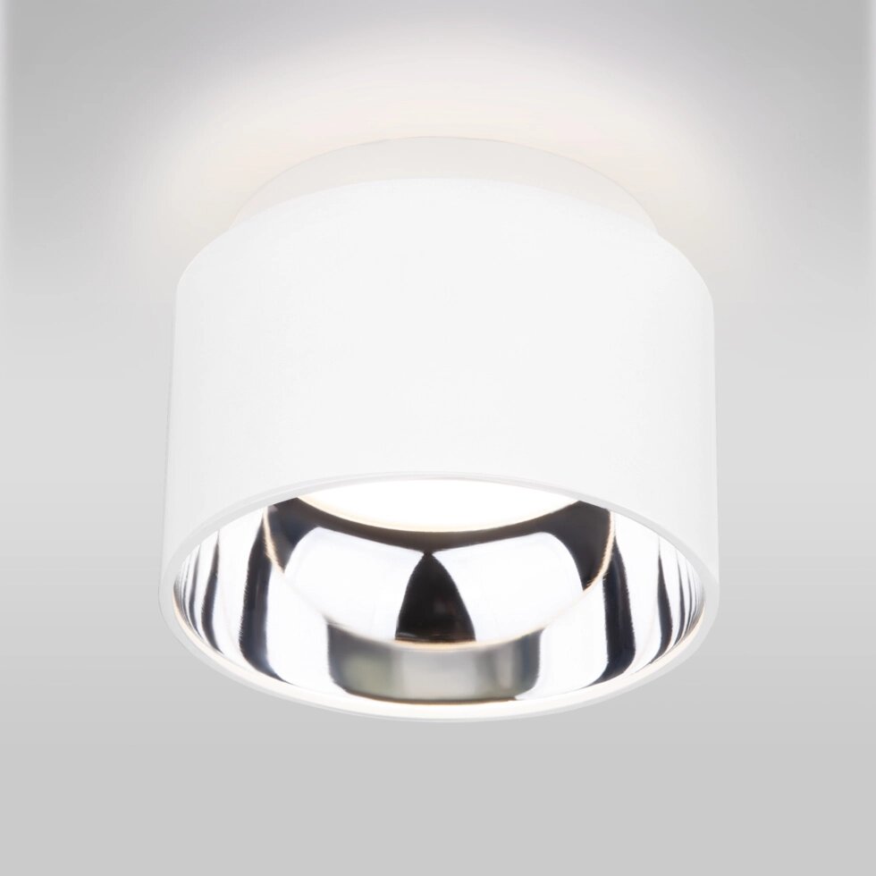 Накладной точечный светильник 1069 GX53 WH белый матовый от компании ФЕРОСВЕТ - фото 1