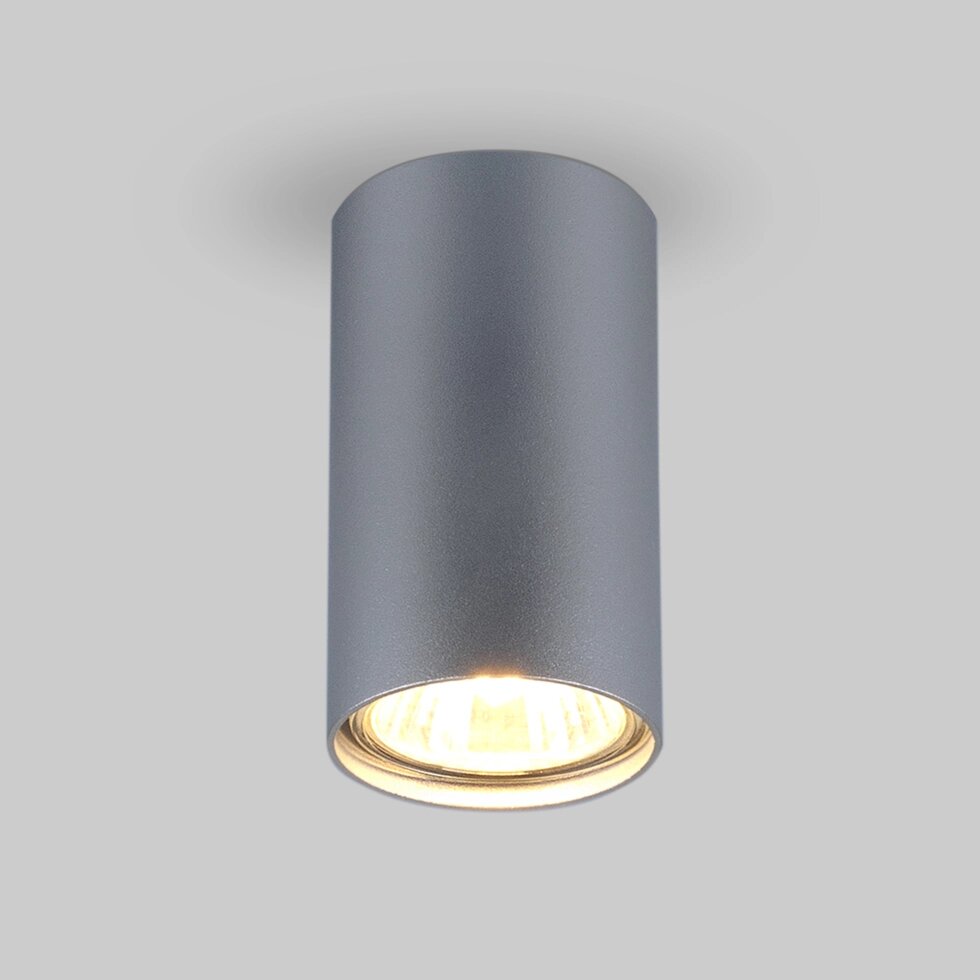 Накладной точечный светильник 1081 (5257) GU10 SL серебряный от компании ФЕРОСВЕТ - фото 1